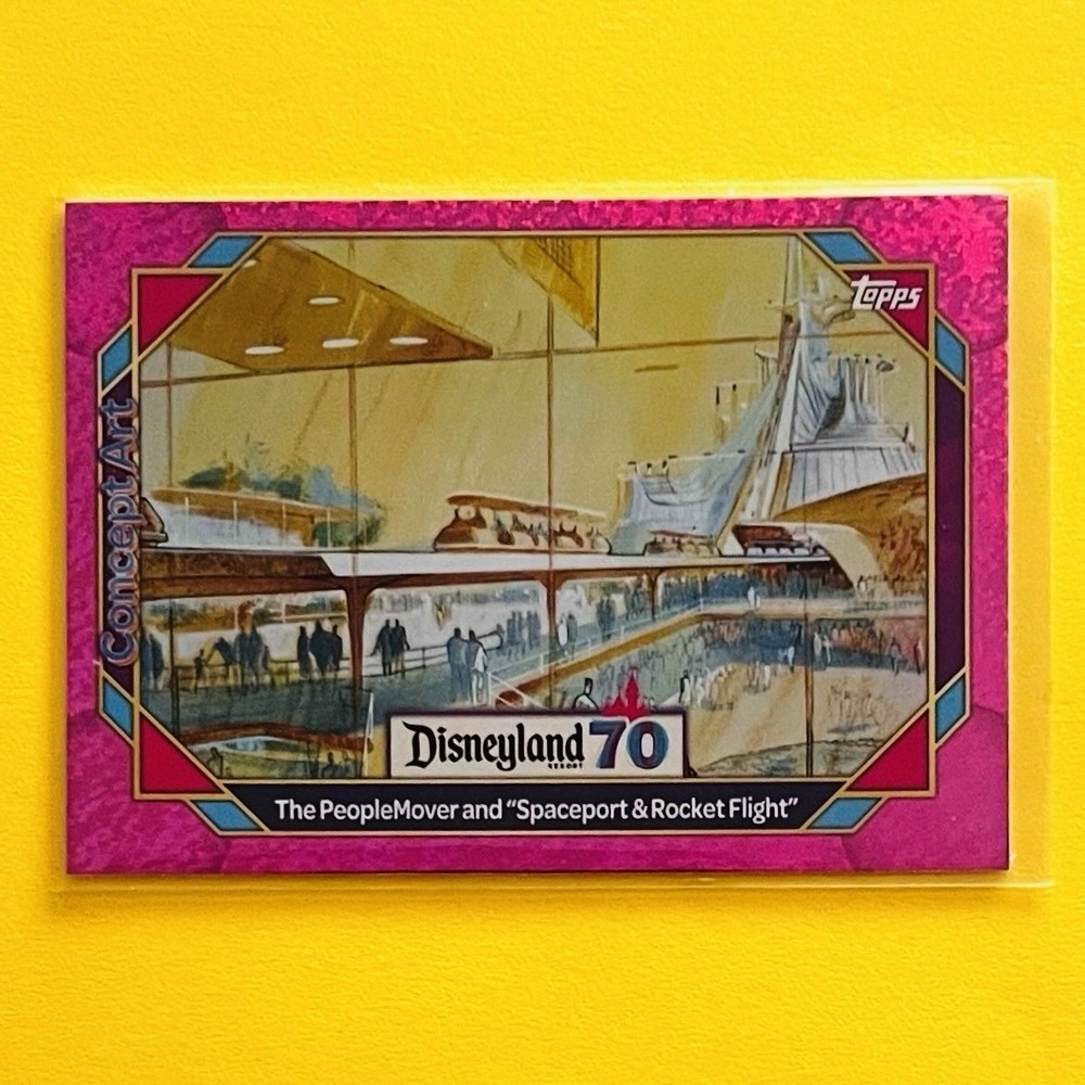 2025 Topps Disneyland 70th Concept Art‎ #148 PeopleMover Pink Shimmer
